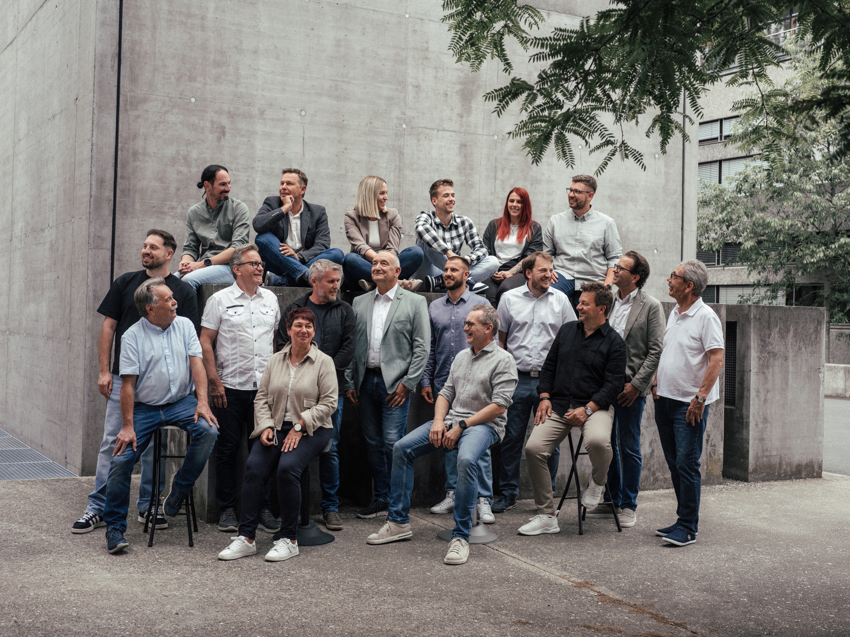 Das Team von Grün Kommunikationslösungen in Graz